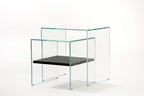 Zen 3 Set | 2 Tempered Glass and Wood Nesting Tables — Adentro Studio