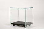 Zen 4 Table | Glass and Wood Rolling Cube