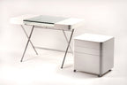Caisson Cosimo laqué blanc mat et bureau Cosimo - Adentro Paris