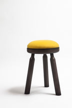 Ninna Stool | Turned solid ash and wool | Design Carlo Contin