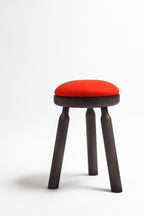 Ninna Stool | Turned solid ash and wool | Design Carlo Contin
