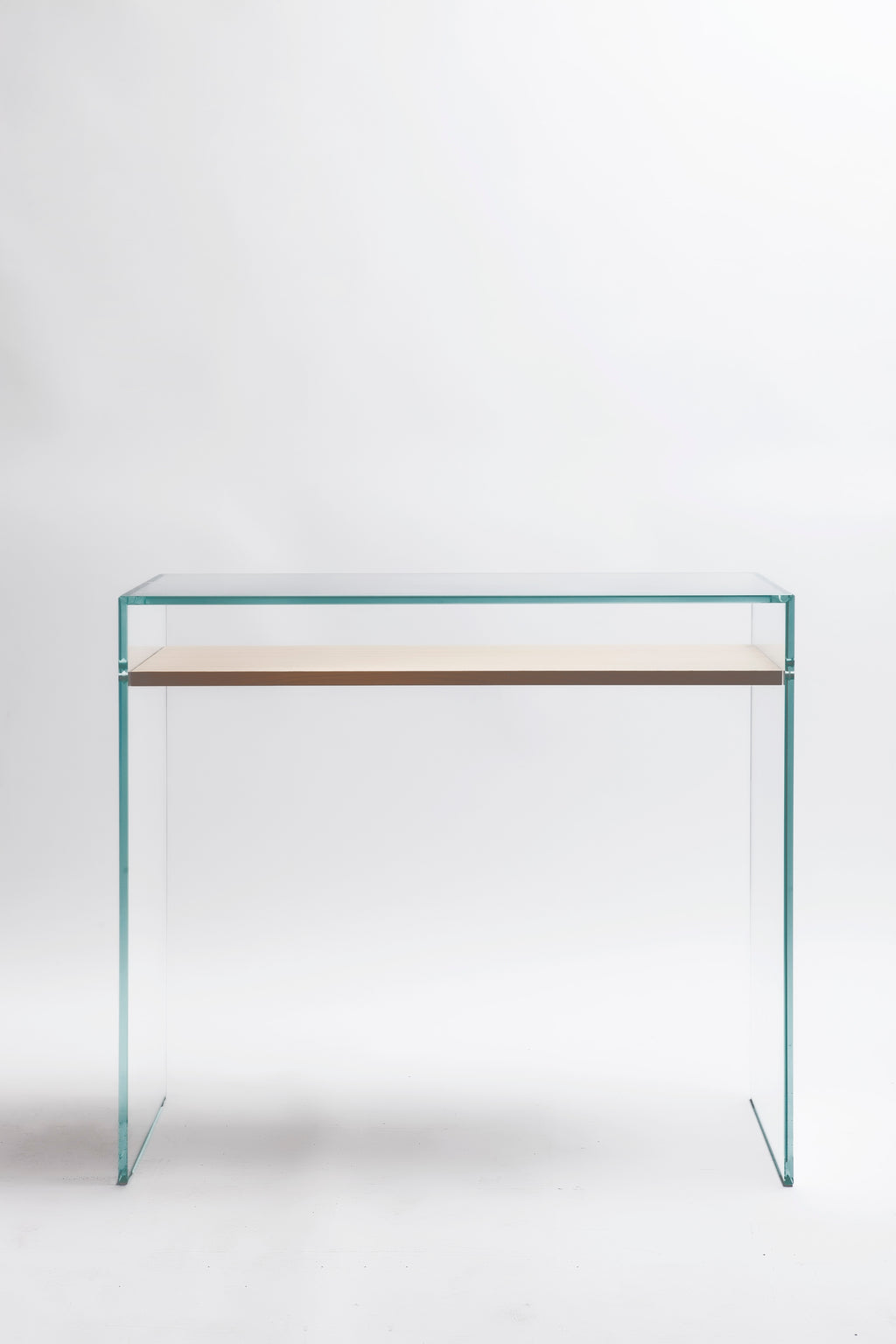 Zen 14 | Glass and Wood Console Desk