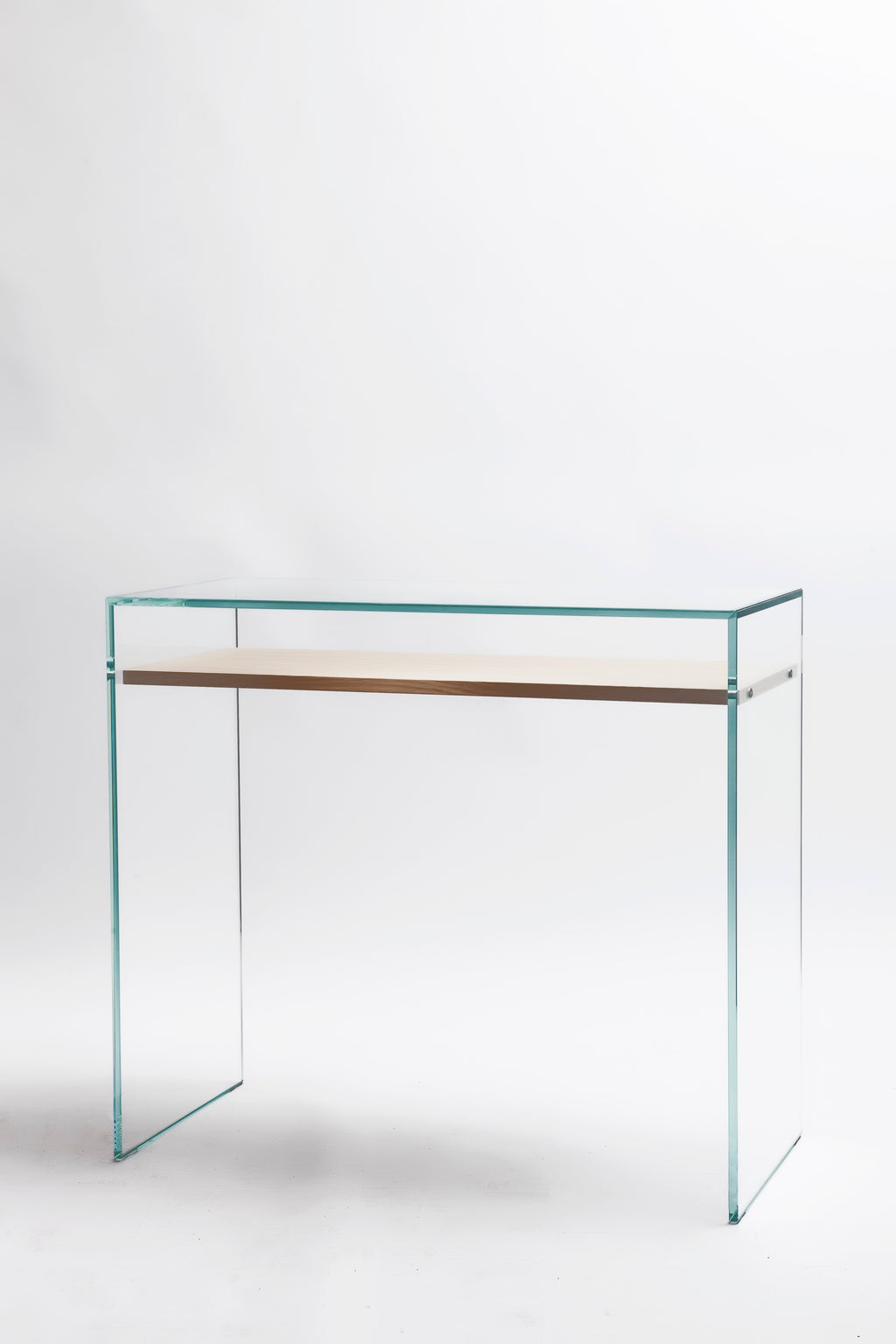 Zen 14 | Glass and Wood Console Desk