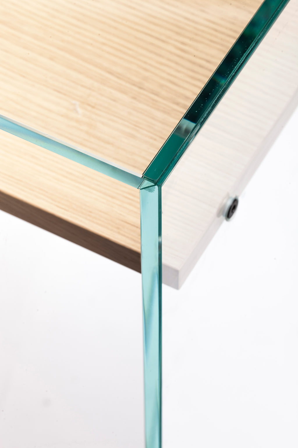 Zen 14 | Glass and Wood Console Desk
