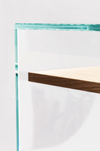 Zen 14 | Glass and Wood Console Desk