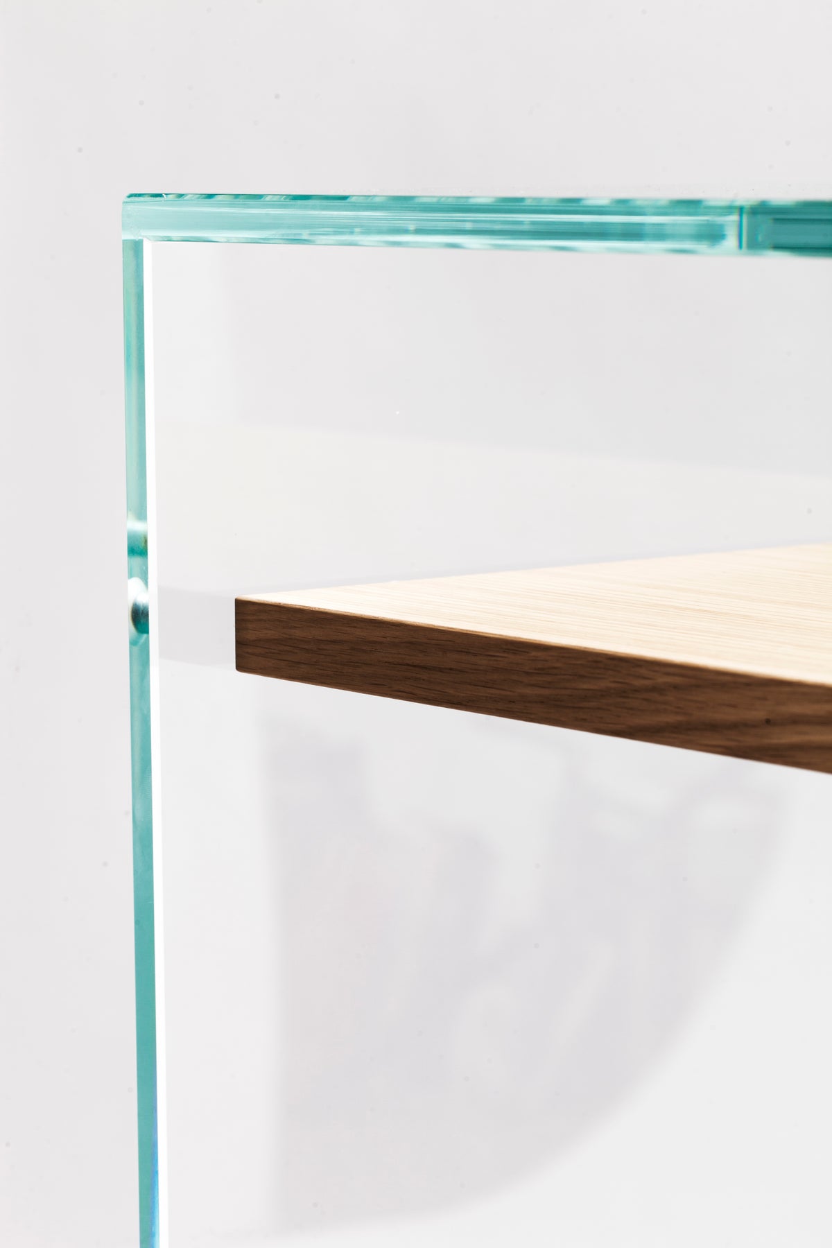 Zen 14 | Glass and Wood Console Desk