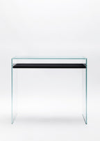 Zen 14 | Glass and Wood Console Desk