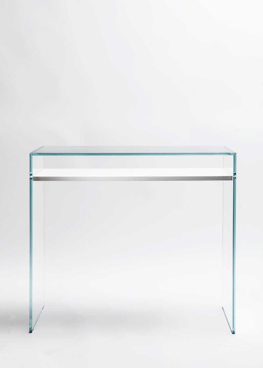 Zen 14 | Glass and Wood Console Desk