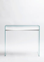 Zen 14 | Glass and Wood Console Desk