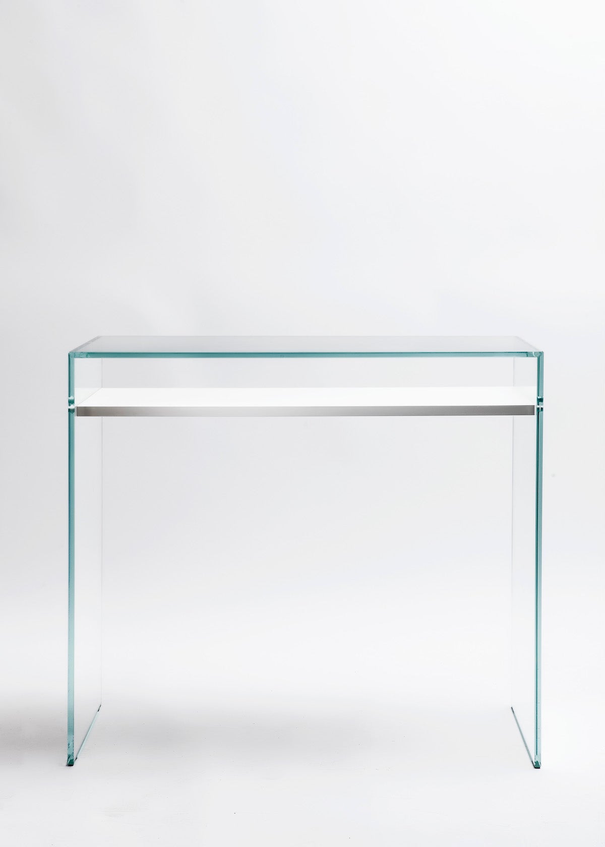 Zen 14 | Glass and Wood Console Desk