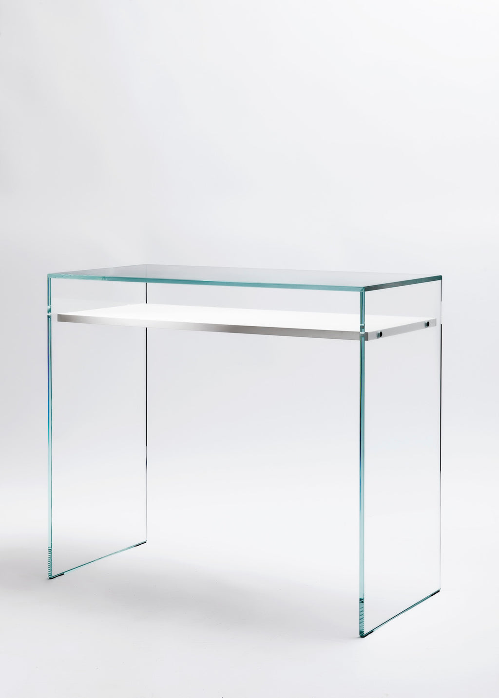 Zen 14 | Glass and Wood Console Desk