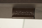 Zen 13 Console Desk | Tempered Glass, Wooden Drawer and Leather Handle