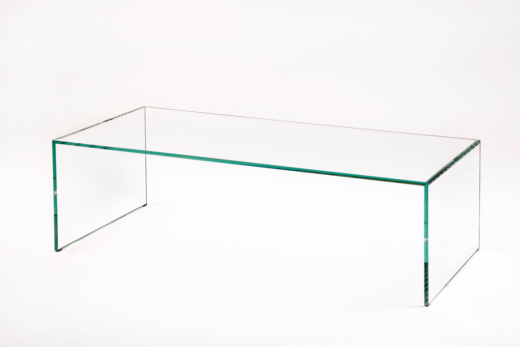 Zen 1 Coffee Table | Extra-Clear Tempered Glass - Adentro Studio