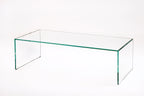 Zen 1 Coffee Table | Extra-Clear Tempered Glass - Adentro Studio
