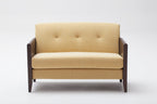 Resident 2-Seater Sofa | Solid Beech, Leather Armrests and Wool