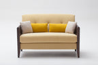 Resident 2-Seater Sofa | Solid Beech, Leather Armrests and Wool