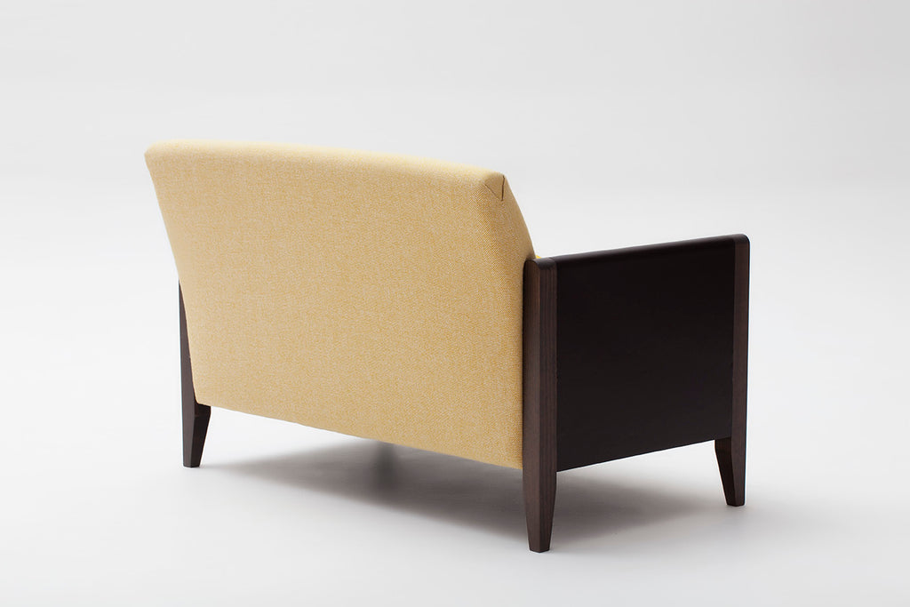 Resident 2-Seater Sofa | Solid Beech, Leather Armrests and Wool