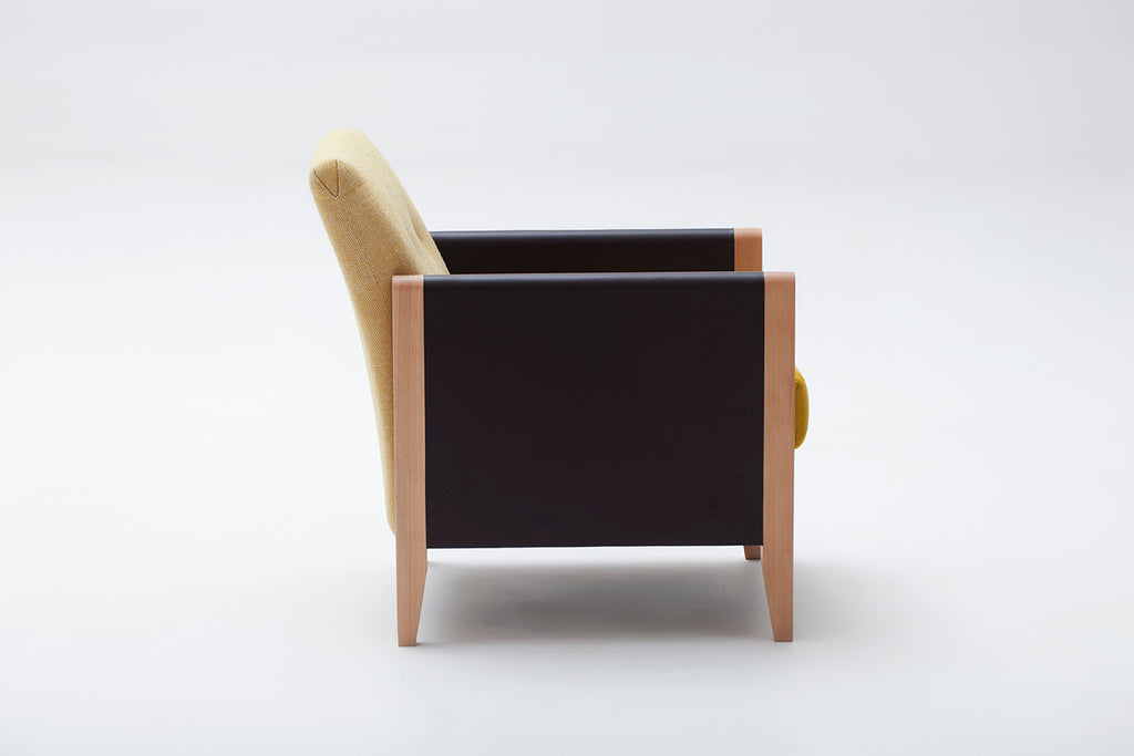 Resident Armchair | Solid Beech, Leather and Wool