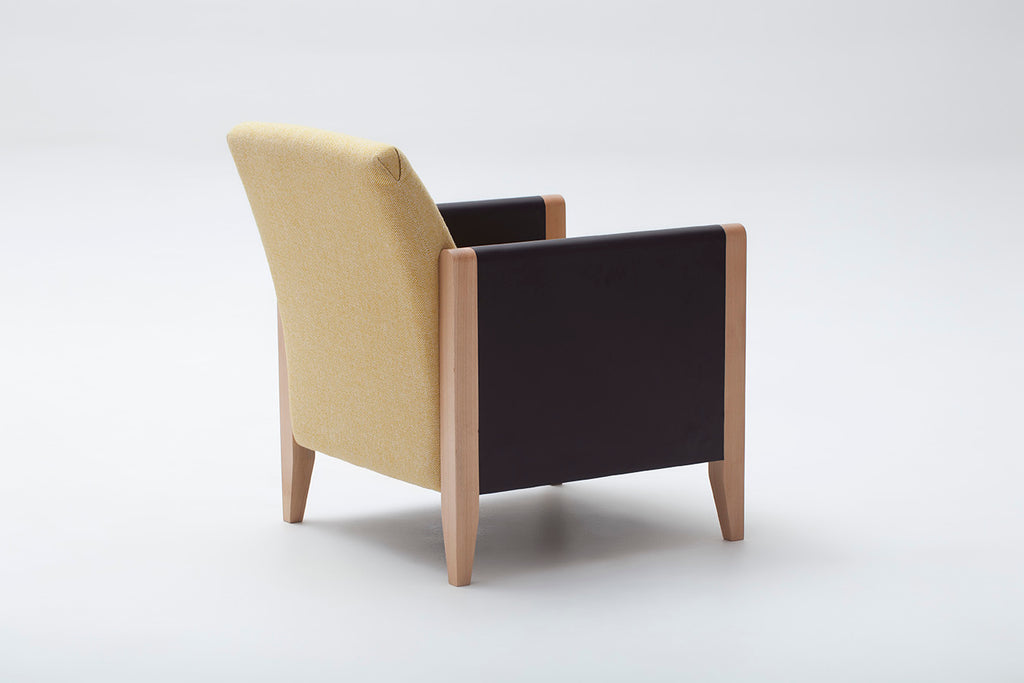 Resident Armchair | Solid Beech, Leather and Wool