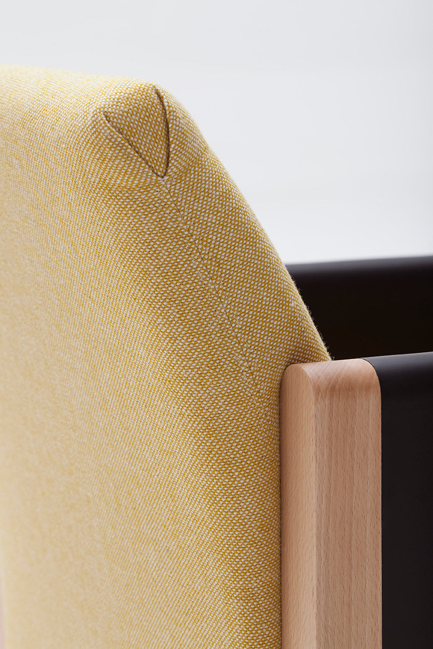 Resident Armchair | Solid Beech, Leather and Wool
