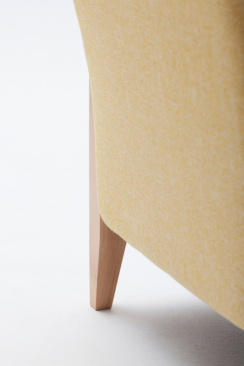 Resident Armchair | Solid Beech, Leather and Wool