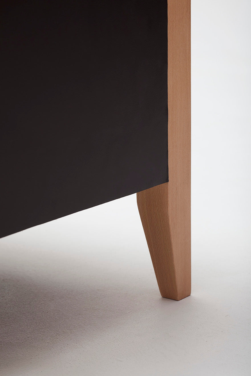 Resident Armchair | Solid Beech, Leather and Wool