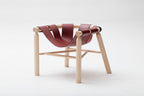 Ninna Armchair | Turned solid ash and Leather | Design Carlo Contin