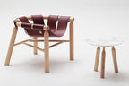 Ninna Coffee Table | Turned solid ash and Carrara marble | Design Carlo Contin
