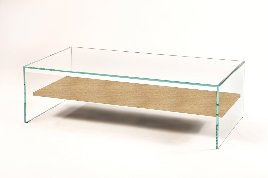 Zen Coffee Table 1 | Tempered Glass and Wood